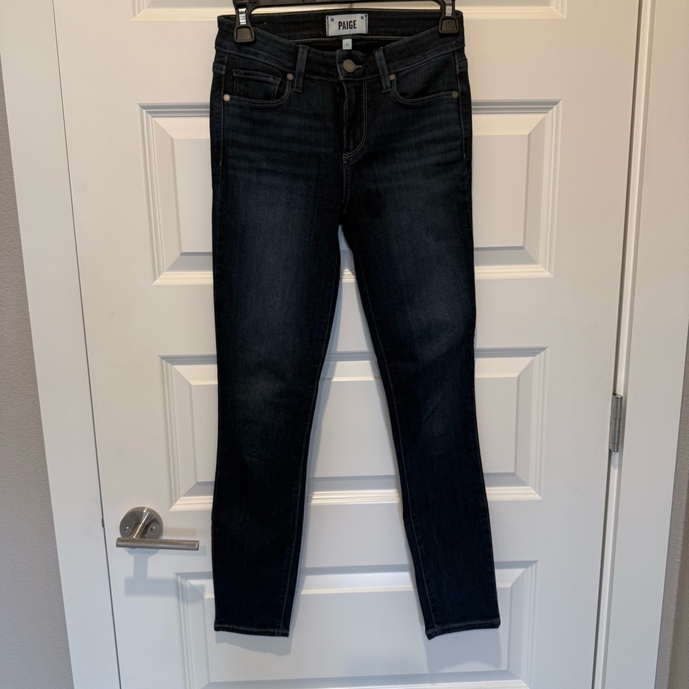 PAIGE Verdugo Women's Midnight Blue Ankle Skinny Jeans